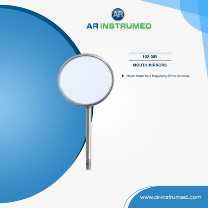Espelho Bucal Dental AR INSTRUMED com Superfície Frontal Magnificadora de 22mm